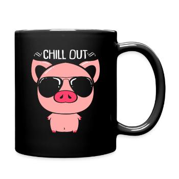 Pig Pig Pig Piglet Boar Boar - Full Colour Mug - black - Right