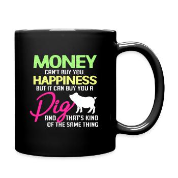Pig Pig Pig Piglet Boar Boar - Full Colour Mug - black - Right