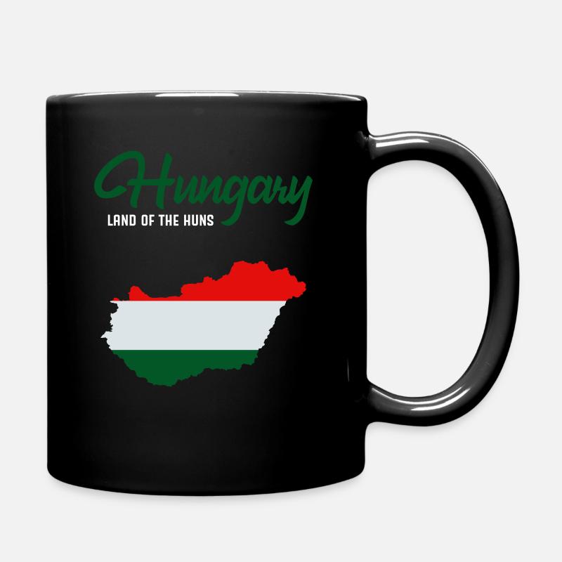 Ungarn - Tasse einfarbig - Schwarz
