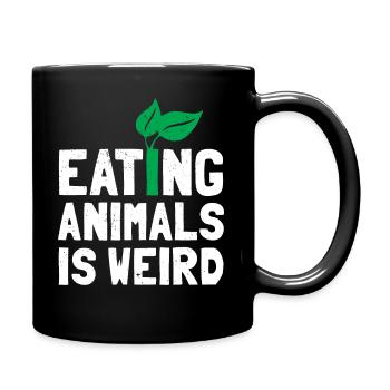vegetarian - Full Colour Mug - black - Right