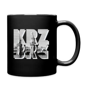 Kreuzberg - Tasse einfarbig - Schwarz - Rechts
