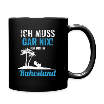 Retirement 2019 retirement 63 60 colleagues farewell - Full Colour Mug - black - Right