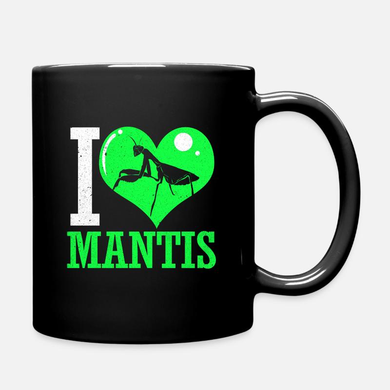 Gottesanbeterin - Tasse einfarbig - Schwarz