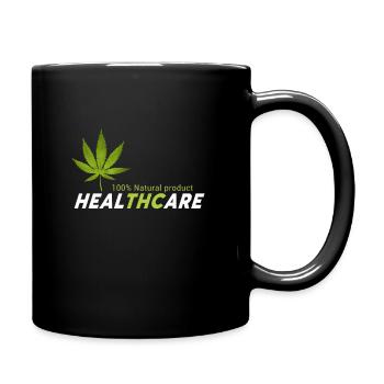 Healthcare Cannabis Stoner Weed T-Shirt - Tasse einfarbig - Schwarz - Rechts