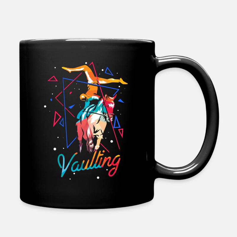 Voltigieren Pferd Geschenk - Tasse einfarbig - Schwarz
