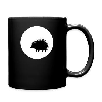 Hedgehog and Moon TSHIRT - Tasse einfarbig - Schwarz - Rechts