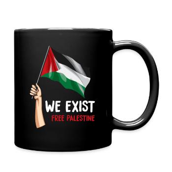 Palästina - Tasse einfarbig - Schwarz - Rechts