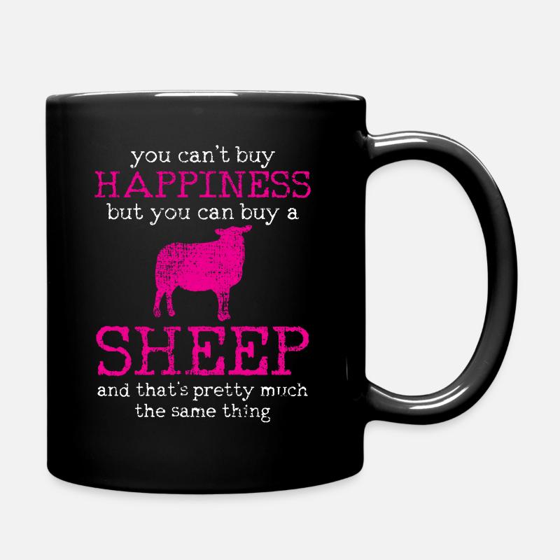 sheep - Full Colour Mug - black