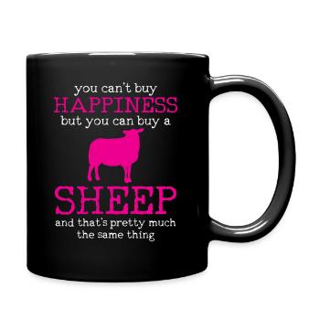 sheep - Full Colour Mug - black - Right
