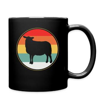 sheep - Full Colour Mug - black - Right