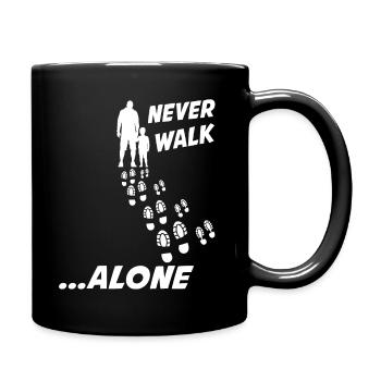 PÈRE & FILS NEVER WALK ALONE - Mug uni - noir - Droite