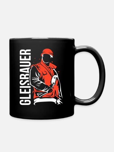 Gleisbauer - Tasse einfarbig - Schwarz