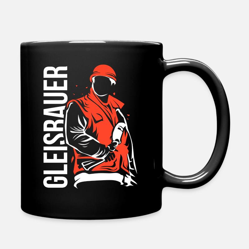 Gleisbauer - Tasse einfarbig - Schwarz