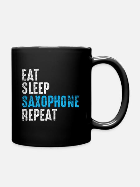 saxophone - Mug uni - noir