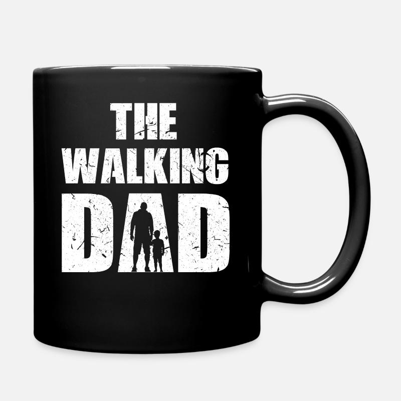 The walking dad - Tasse einfarbig - Schwarz