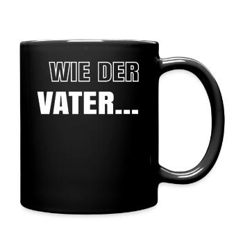 Vater - Tasse einfarbig - Schwarz - Rechts