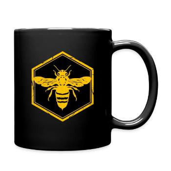 Bee - Full Colour Mug - black - Right