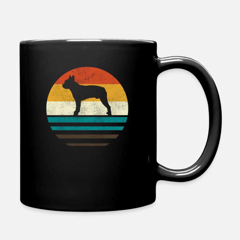Boston Terrier - Tasse einfarbig - Schwarz