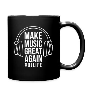 DJ Records Djane Platine Musique Vinyle - Mug uni - noir - Droite