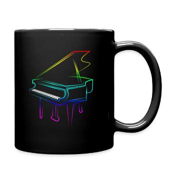 Pianiste Piano Piano Musique classique Instrument - Mug uni - noir - Droite