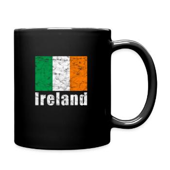 Drapeau irlandais - Mug uni - noir - Droite