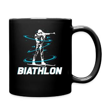 Biathlon - Tasse einfarbig - Schwarz - Rechts