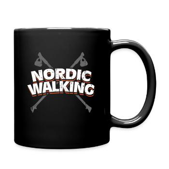 Pole walking - Full Colour Mug - black - Right
