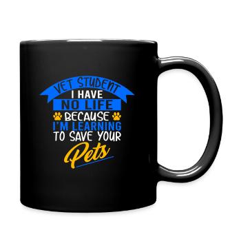 Veterinarian student - Full Colour Mug - black - Right