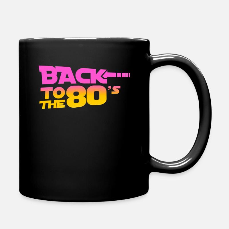 Back to the 80s - Tasse einfarbig - Schwarz