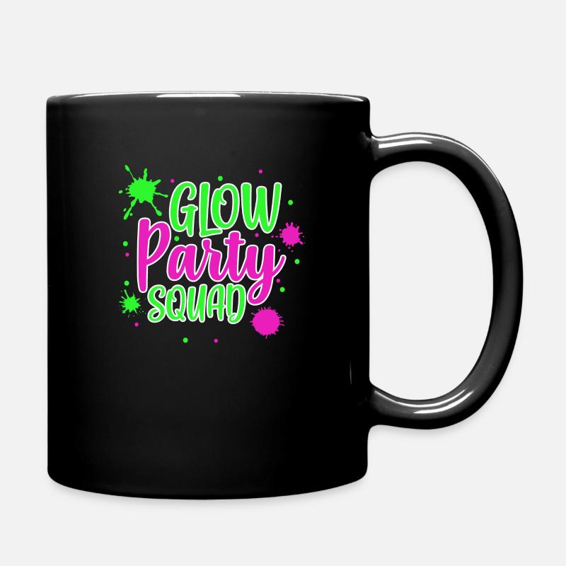 Glow Party Squad - Full Colour Mug - black