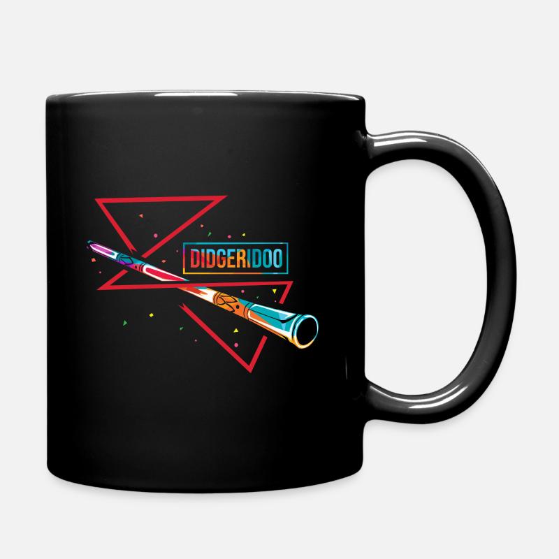 Didgeridoo - Tasse einfarbig - Schwarz