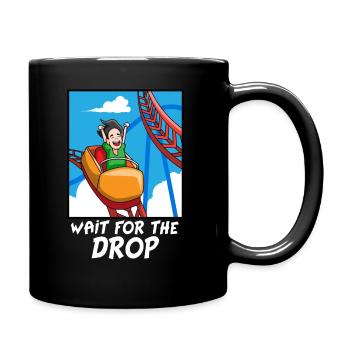 Roller coaster rides theme park gift - Full Colour Mug - black - Right
