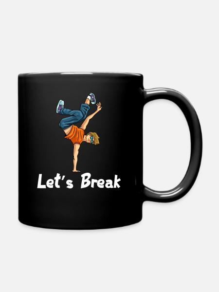 Breakdance Breaking Breaker Cadeau de pause hip hop - Mug uni - noir