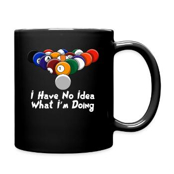 Billard Snooker Pool Spieler Lustig Geschenk - Tasse einfarbig - Schwarz - Rechts