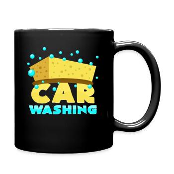 Car Washing - Tasse einfarbig - Schwarz - Rechts