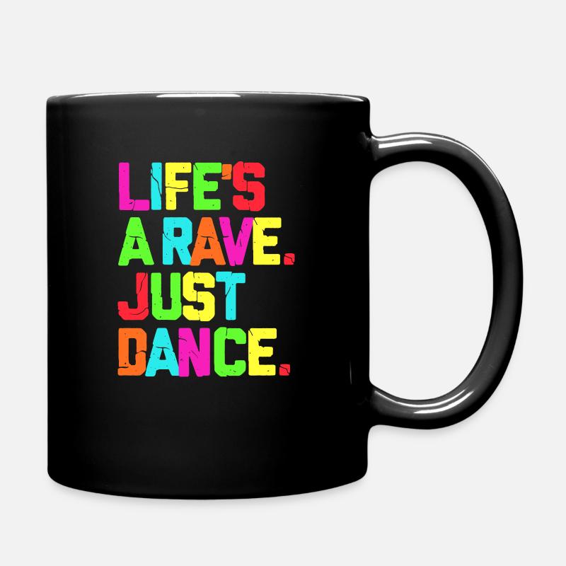 Rave dancing - Full Colour Mug - black