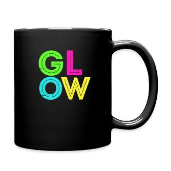 Glow Holy Festival Neon Led Party Motto Geschenk - Tasse einfarbig - Schwarz - Rechts