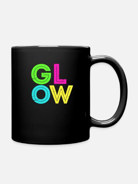 Glow Holy Festival Neon Led Party Motto Geschenk - Tasse einfarbig - Schwarz
