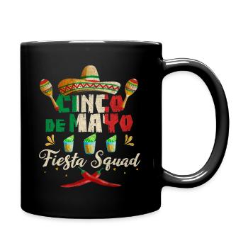 Cinco de Mayo May 5 Mexican Holiday Party - Full Colour Mug - black - Right