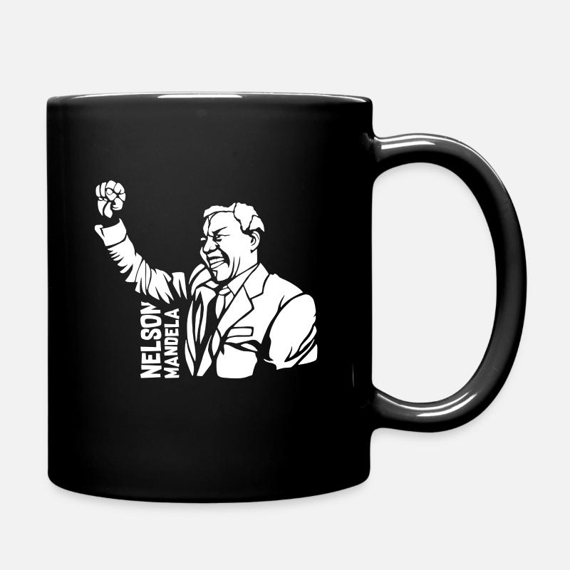 Nelson Mandela - Mug uni - noir