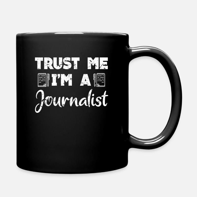 Journalist Vertrauen - Tasse einfarbig - Schwarz