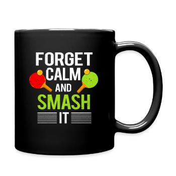 Tennis de table - Mug uni - noir - Droite