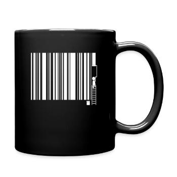 Maler und Lackierer Beruf Barcode cooles Geschenk - Tasse einfarbig - Schwarz - Rechts