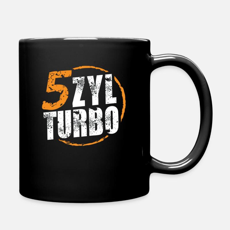 5 ZYL Turbo - Tasse einfarbig - Schwarz