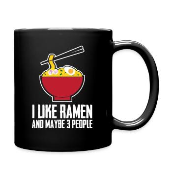 J’aime Ramen Kawaii Japonais Nouilles Manger Anime - Mug uni - noir - Droite