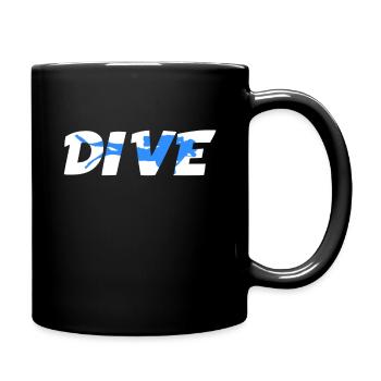 Scuba Diving Plongeur - Mug uni - noir - Droite