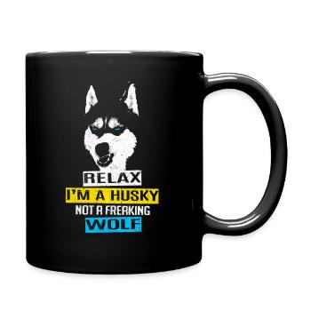 Husky - Full Colour Mug - black - Right