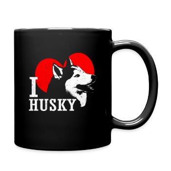 Husky - Full Colour Mug - black - Right