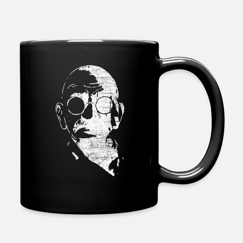 Ghandi Geschenk - Tasse einfarbig - Schwarz