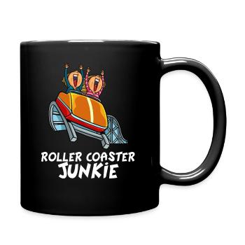 Roller coaster rides theme park gift - Full Colour Mug - black - Right